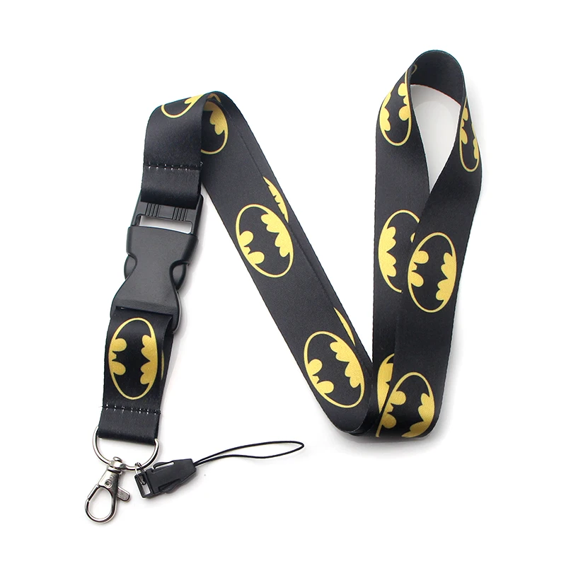 LX713 Bat Lanyard Voor Sleutels Mobiele Telefoon Hang Touw Keycord Usb Id-kaart Badge Holder Sleutelhanger Lanyards Telefoon Strap