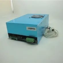 Лазерная гравировка/резка машина для нанесения лазерной гравировки co2 источник питания 80 Вт DY10 W2 Синий