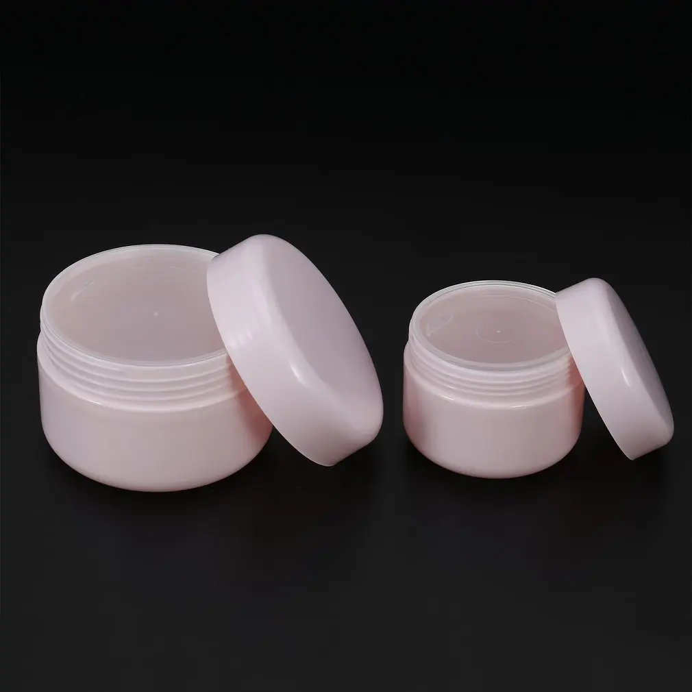 

Cream Jar Bottle Round PP Plastic Cosmetic Container Refillable Bottle For Small Makeup Sub-bottling With Screw Caps Beauty easy
