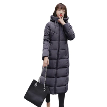 

2019 New Women Winter Jacket Long Thick Coat For Womens Hooded Large size Down Parka Warm Female Clothes Waterproof free shiping