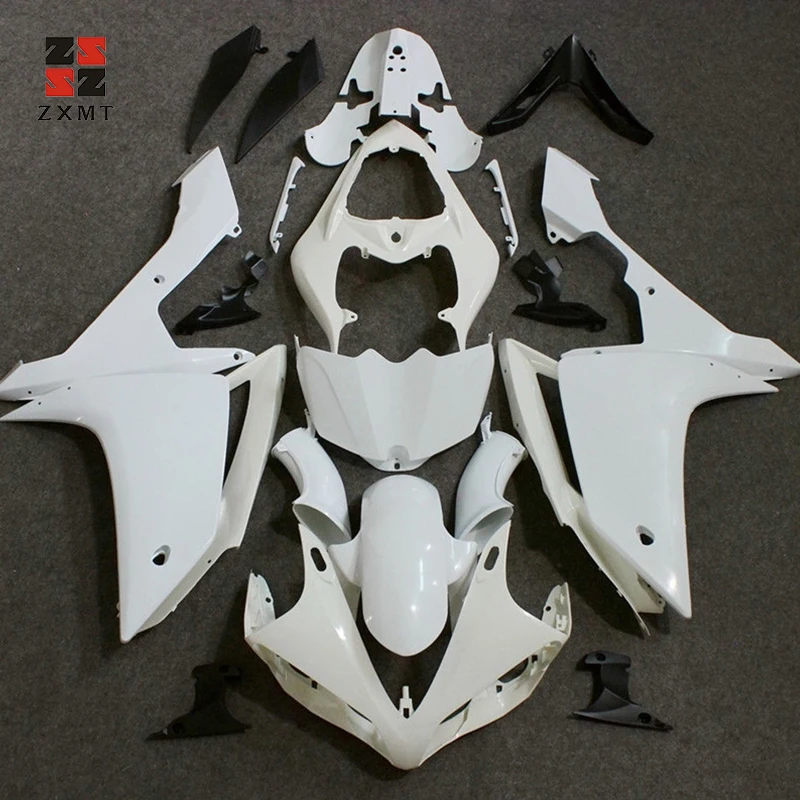 ZXMT мотоцикл Неокрашенный обтекатель КУЗОВ комплект подходит для Yamaha YZF R1 2007 2008 ABS