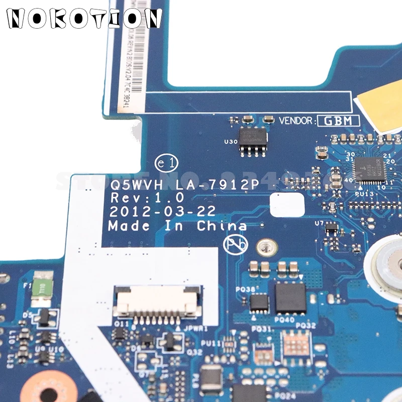 NOKOTION NBY1111001 NB. Y1111.001для acer aspire V3-571 NV56R V3-571G материнская плата для ноутбука LA-7912P HM77 DDR3 полный тест