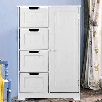 

Floor Cabinet Modern Design Shelved Floor Cabinet with Door and Drawers Bedroom Storage Organizer Furniture Living Room Bathroom