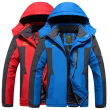 Мужская лыжная куртка водонепроницаемый ветрозащитный защита от снега термальная флисовая куртка для активного туризма лыжный сноуборд куртка зимняя куртка для мужчин