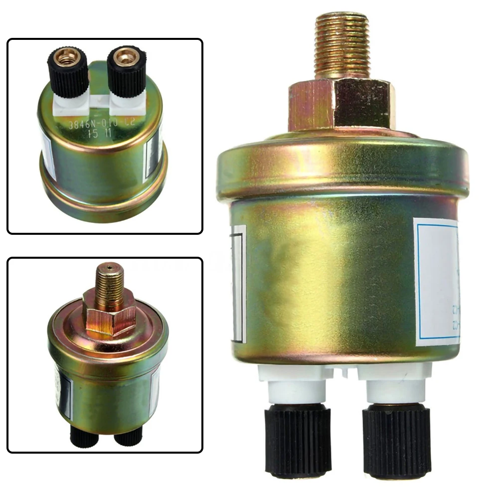 

1/8 NPT Oil Pressure Sensor Engine Switch Sensor Gauge Sender Widely Used Automotive Double-headed Oil Pressure Sensor for Cars