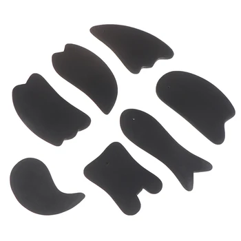 

Fish Shape Bian Scraper Stone Guasha Board Energy Board Body Acupoint Simulation Massage Relaxation Health Beauty Care Black