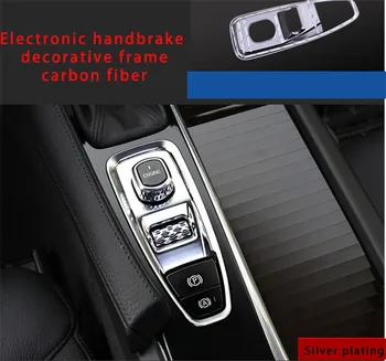 

For Volvo S90 chrome Electronic handbrake decorative frame 1pc