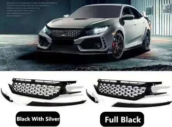 

New Replacement Diamond Style Part Front Grill For Honda 10th Civic 2016 2017 2018 2019 10th Gen JDM-CTR Style Mesh Grille