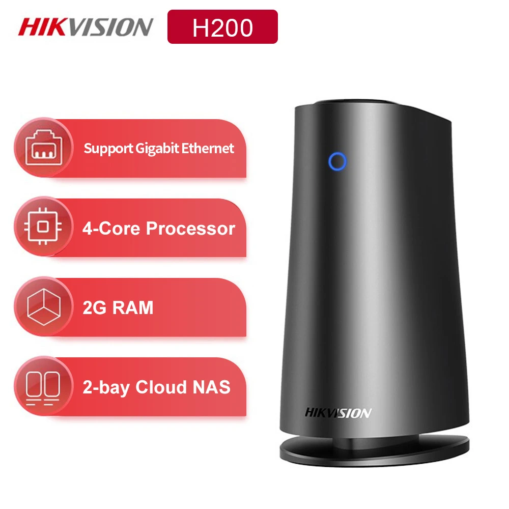 Hikvision H200 Nas 2 Bay Nas 2gb Ram Network Cloud Storage Private