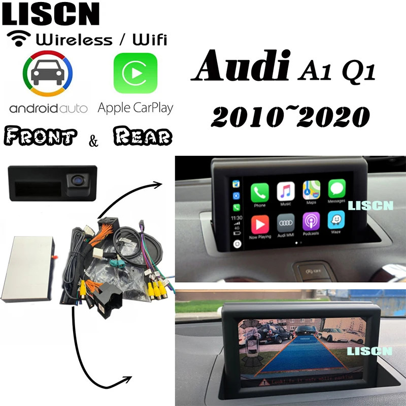 Wireless Carplay For Audi A1 X8 GB MMI 3g 20102020 interface Rear Front Parking camera Android