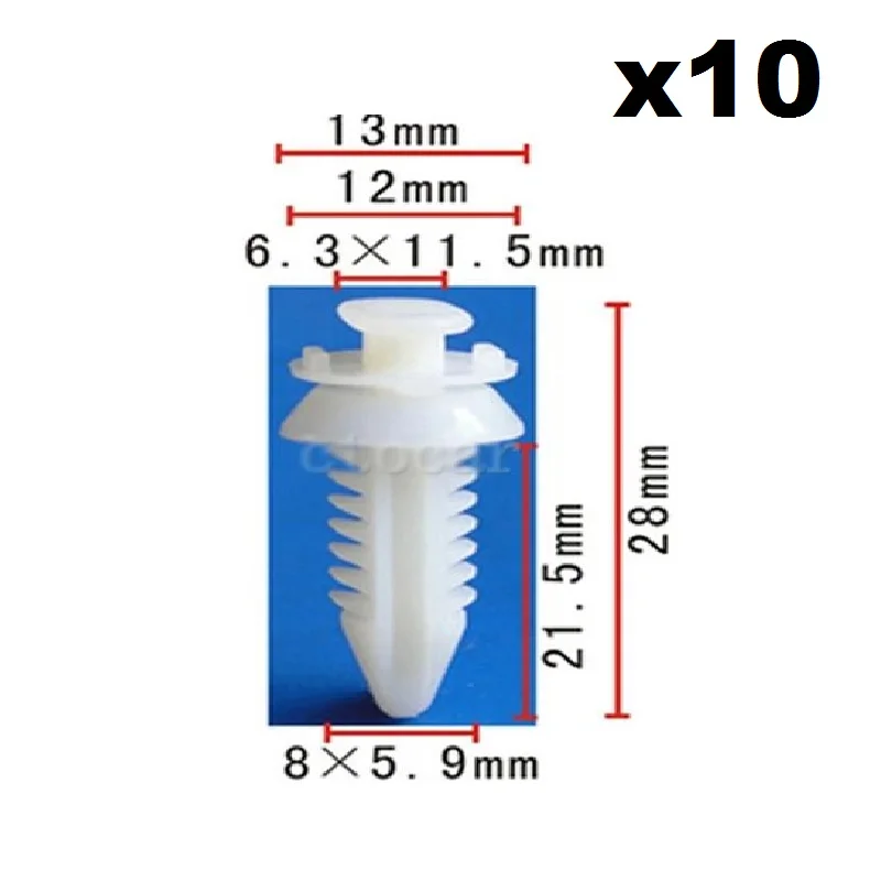

10pcs OE Nylon Door Panel Clip Retainers Fit For FORGM Truck (6x12x20x8mm) 15545202