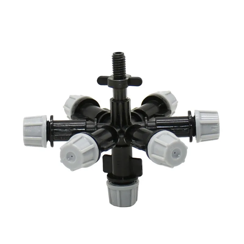 Hanging Anti Drip Misting Nozzle Multi-nozzle Sprinkler Garden Greenhouse Irrigation Cross Fog Sprayer 1Pcs garden misting nozzle misting nozzles watering nozzle
