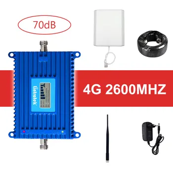 

Lintrate 4G LTE 2600 B7 umts signal booster 70dB 2600mhz cell Phone Signal repeater 4g Amplifier Internet data voice call Set dd