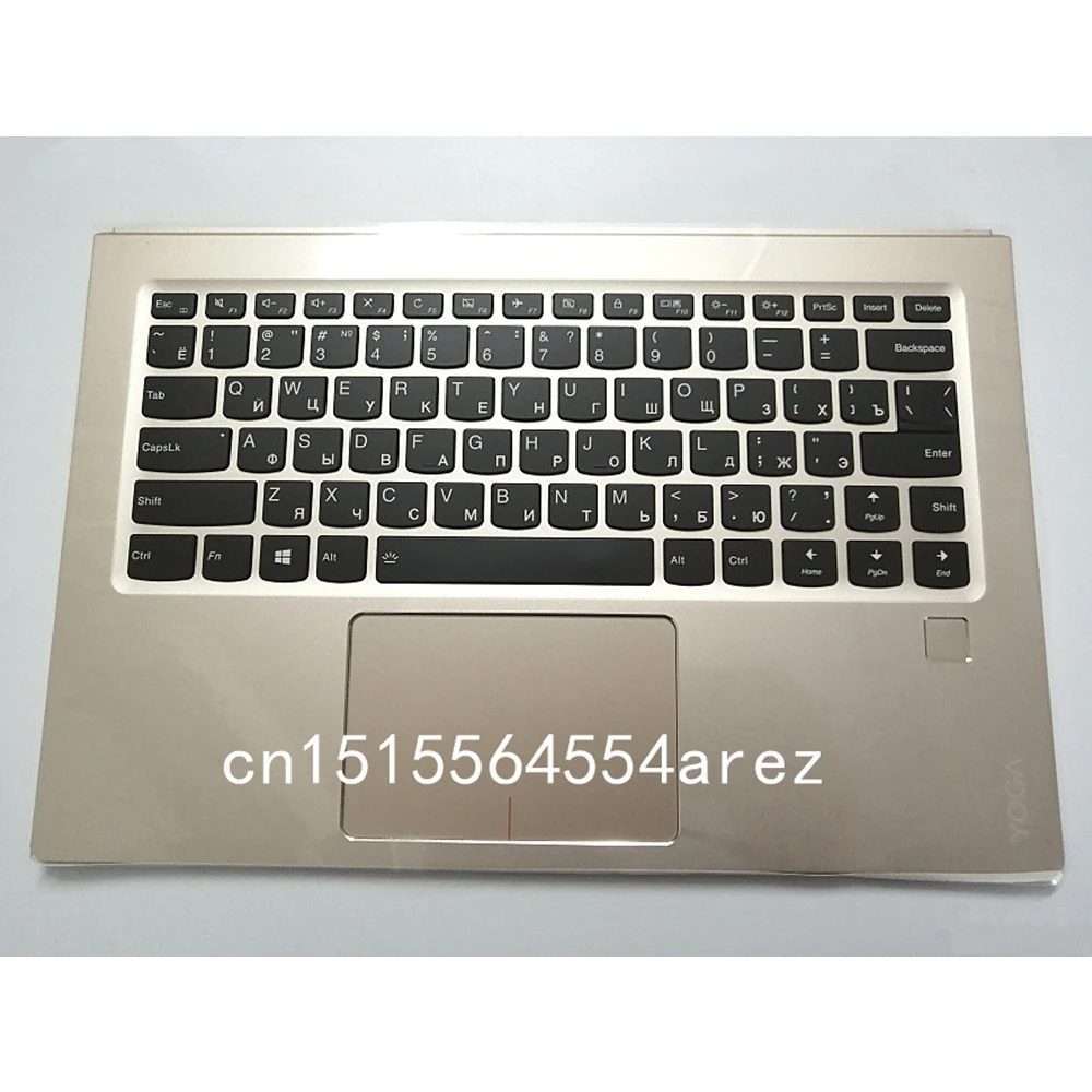 Golden Ноутбук lenovo ideapad Yoga 910-13IKB с датчиком отпечатка пальца Упор для рук чехол/Русская клавиатура крышка 5CB0M35096 - Цвет: Golden