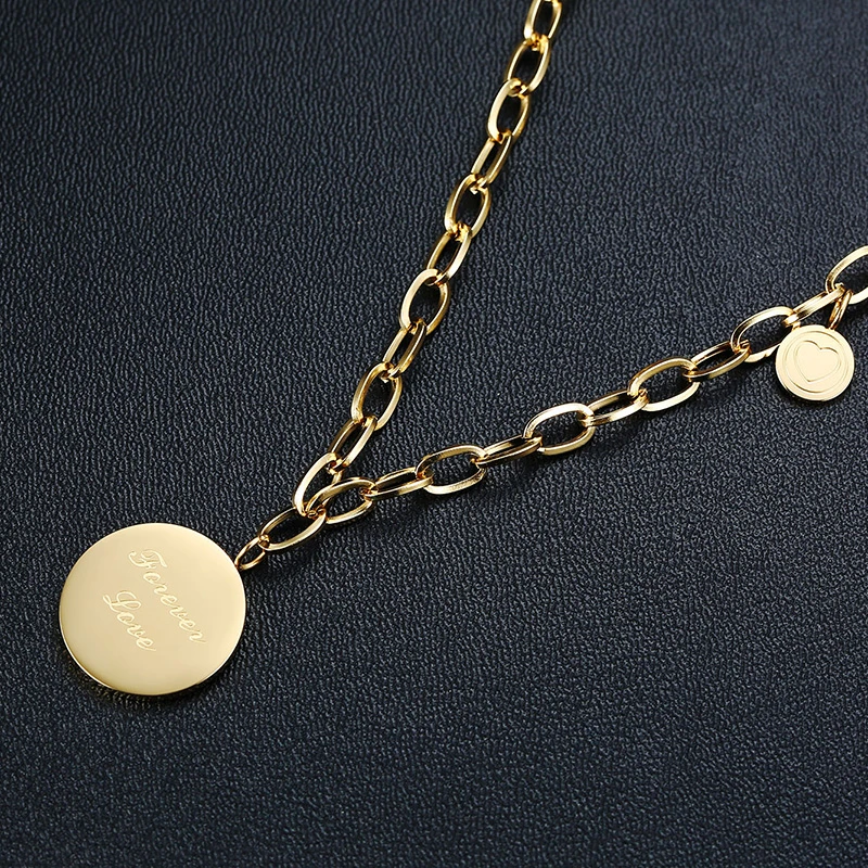 Forvever Love Coin Pendant Double 