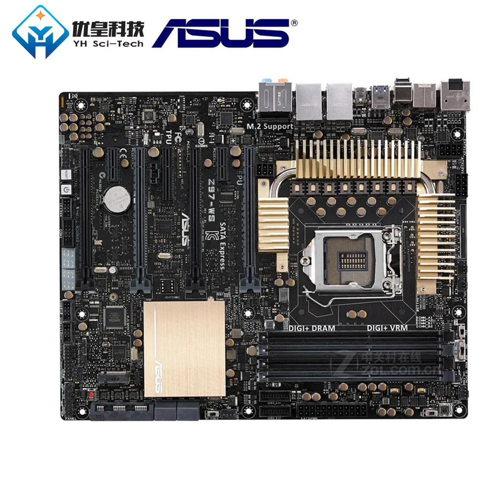 

Asus Z97-WS Intel Z97 Original Used Desktop Motherboard Socket LGA 1150 Core i7/i5/i3/Pentium/Celeron DDR3 32G ATX