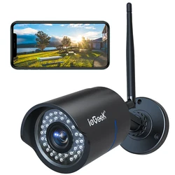 Iegeek 1080p câmera de segurança ao ar livre câmera de vigilância de visão noturna ip com wifi