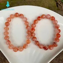 

11MM Natural Stone Multi-inclusions Crystal Bracelet Genuine Woman Man Gemstone Jewelry Bracelets on hand