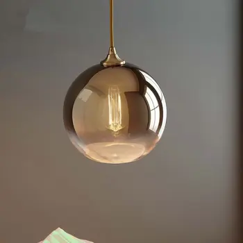 

Nordic Glass LED Pendant Lamps Lighting Bedroom Living Room Decoration Pendant Lights Cafe Office Decorative Lighting