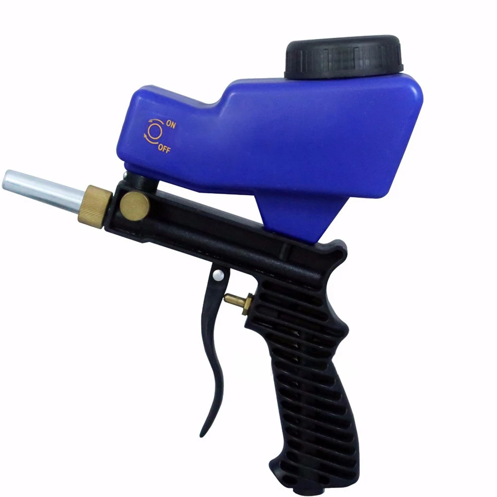 Портативное гравитационное пескоструйное пневматическое ружьё маленькая пескоструйная машина Регулируемый пневматический Пескоструйный инструмент DIY