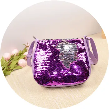 

Kids Mini Handbag Color Change Sequin Crossbody Bags for Baby Girls School Bags Clutch Bag