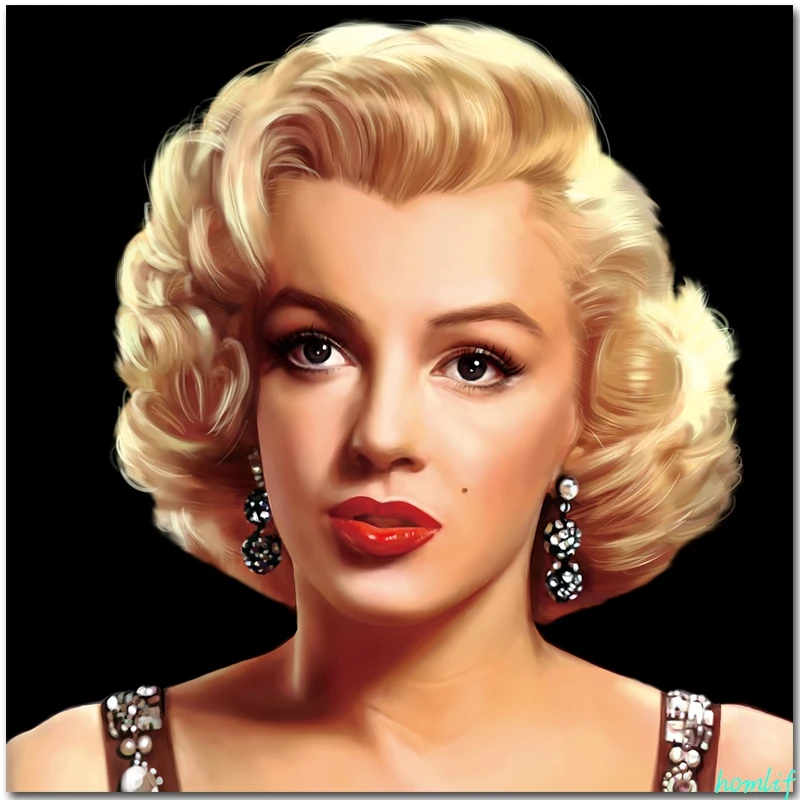 

Diamond Embroidery Home Decorative Art Marilyn Monroe Full Square Round Drill Diamond Painting Kit Scenic Diamond Mosaic
