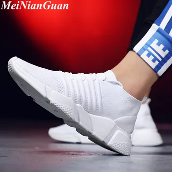 

Thick Bottom Sports Shoes Air Mesh Running Sneakers Ultralight Men's Shoes Sport Lace Up Shoes Summer Low Top Sports Shoes B10