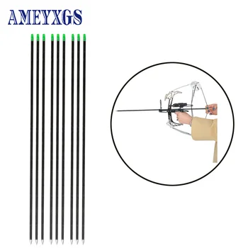 

6/12pcs Archery Aluminum Alloy Arrow Hunting Accessories Targeting Practice Recurve Compound Bow Crossbow For Shooting Fishing