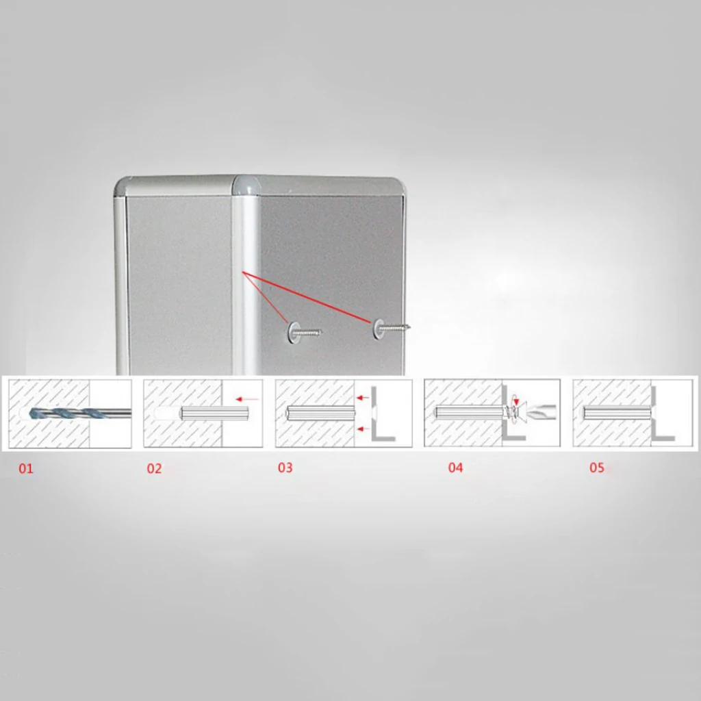 Outdoor Gray Wall Mounted Mailbox with Lock Store Museum Window Display