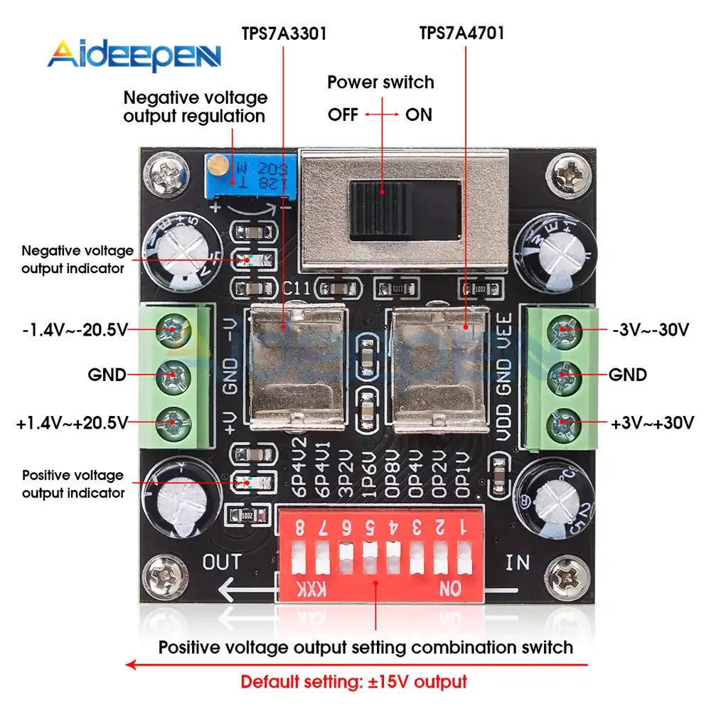 TPS7A4701//TPS7A3301 Ultra-low Ripple Adjustable Linear Power Supply Module