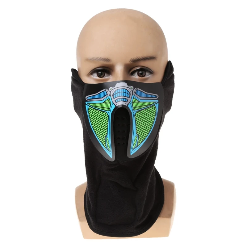 Super Cool Led Mask Luminous Skull Mask Maske Masque Horreur Halloween Decoration Craft Supplies 3