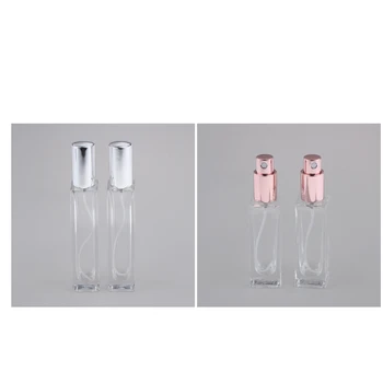 

30ml 50ml Large Clear Thicken Glass Empty Refillable Replacement Spray Bottle for Cologne/Perfume/Splash with Screw Caps (4Pcs)