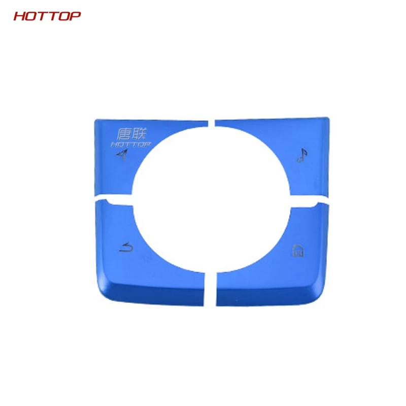 blue 4pcs Алюминиевый сплав мультимедиа Кнопка крышка наклейка для Mazda 3 axela - Название цвета: blue 4pcs