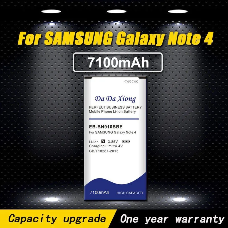 Новый аккумулятор емкостью 7100 мАч для Samsung Galaxy Note 4 Note4 N910H N910U N910A N910C N910F N910W N910FQ N910X N910V N910P