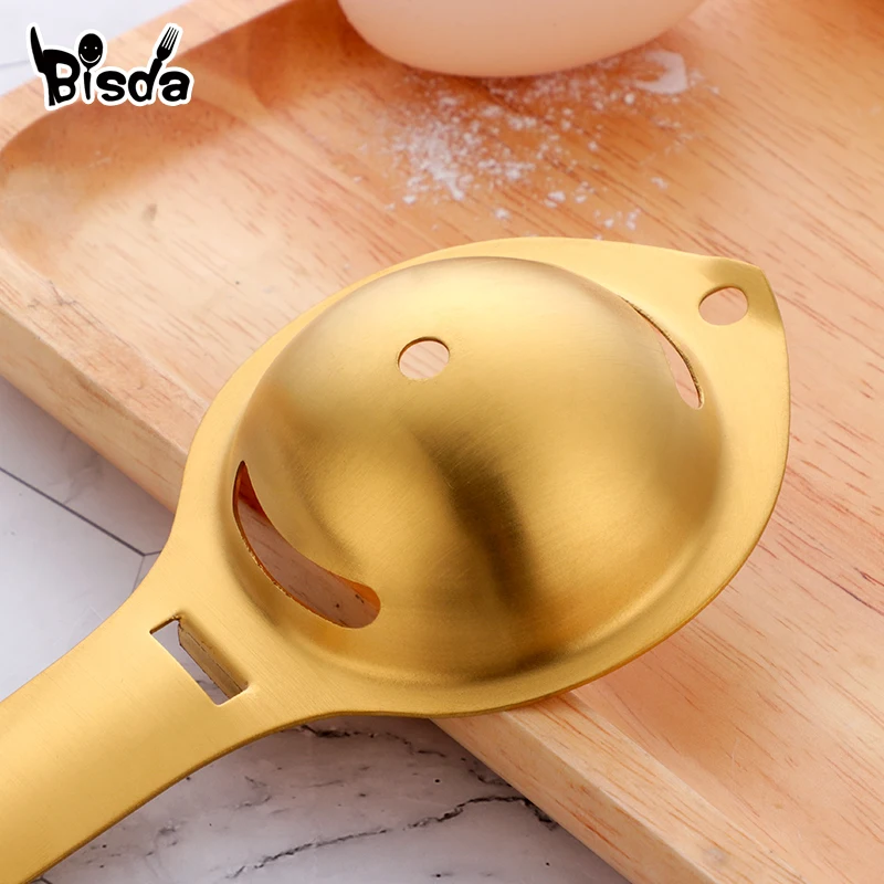 1/10Pcs Stainless Steel Egg Yolk Separator Kitchen Utensils Egg White Divider Handle Extractor Filter Strainer Tool