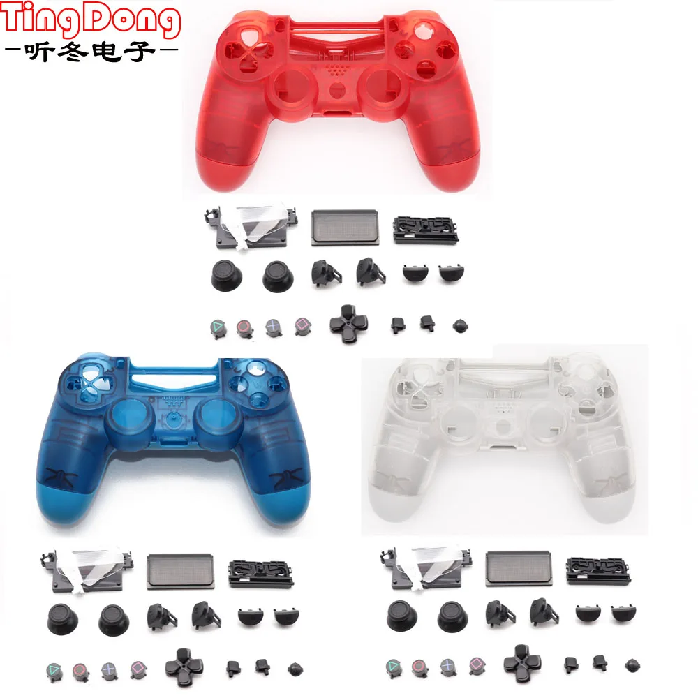 Чехол с полным покрытием корпуса прозрачный чехол для Playstation 4 Pro PS4 Slim Controller 0