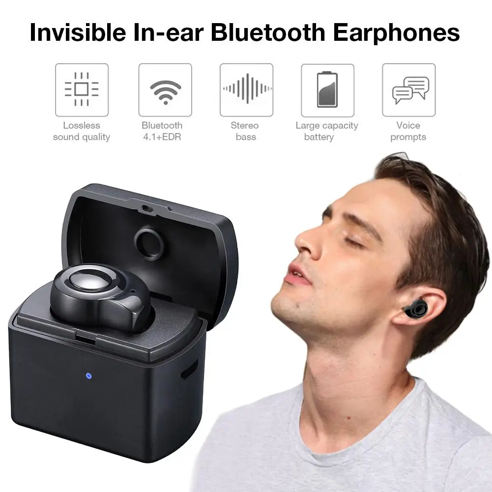 M1 TWS wireless sports earbuds Bluetooth headset With Mic charging compartment Gaming Headset Stereo Super Small