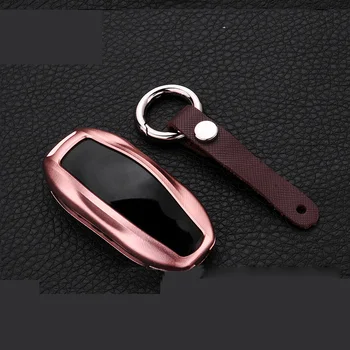 

Aluminum Car Case Shell Metal Smart Key Shell Case For Tesla Model S 2012-2019 Car Key Protector Key Shell