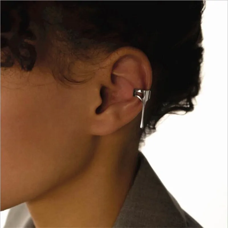 

YIKUF88 Women Earrings Drop Wax Ear Bone Clip Opening Adjustable Ear Clip Personality Exaggerated Hollow Earrings
