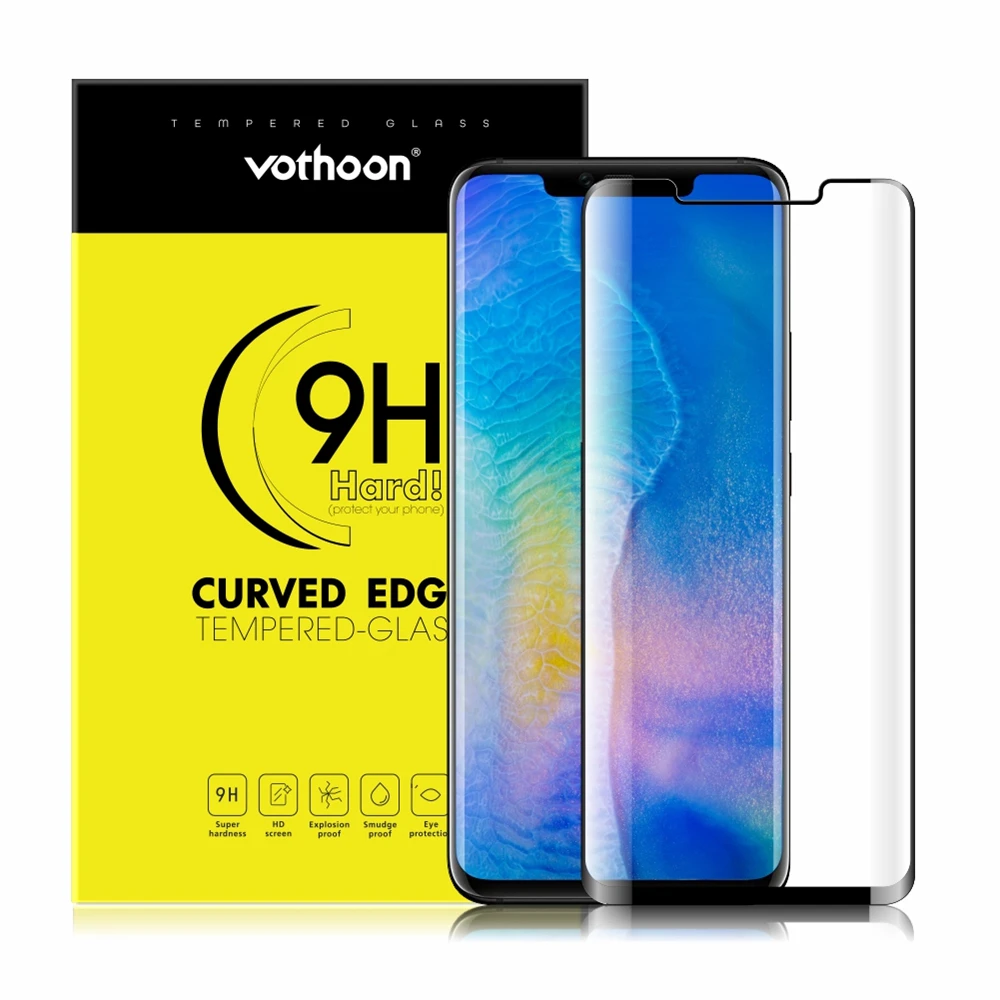 Vothoon закаленное стекло для huawei mate 30 Pro 20X20 Pro P30 Lite P20 Pro Полное покрытие защита экрана стекло для huawei mate 30