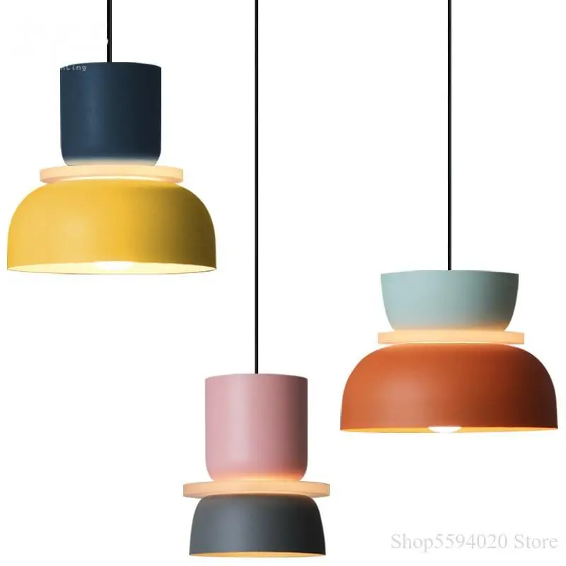 Designer's Makaron Pendant Lights Modern for Living Room Hanging Lamp Luminaire Lamparas Lighting Decor Light Fixture | Лампы и