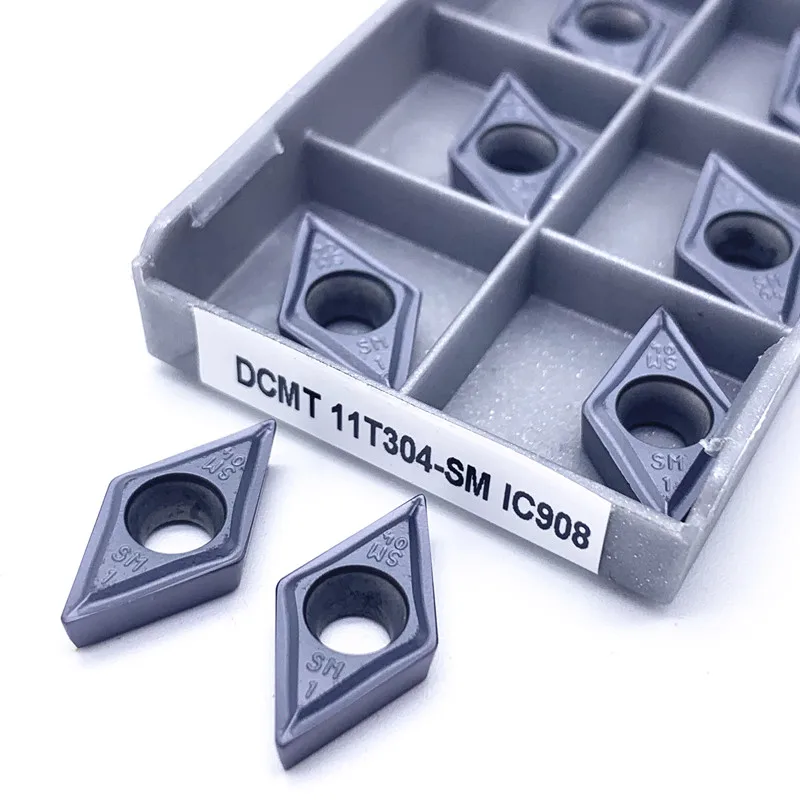 DCMT11T304 DCMT11T308 SM IC907 IC908 internal turning tool dcmt 11t304 carbide insert turning tool DCMT070204 IC907 IC908 types of end mills