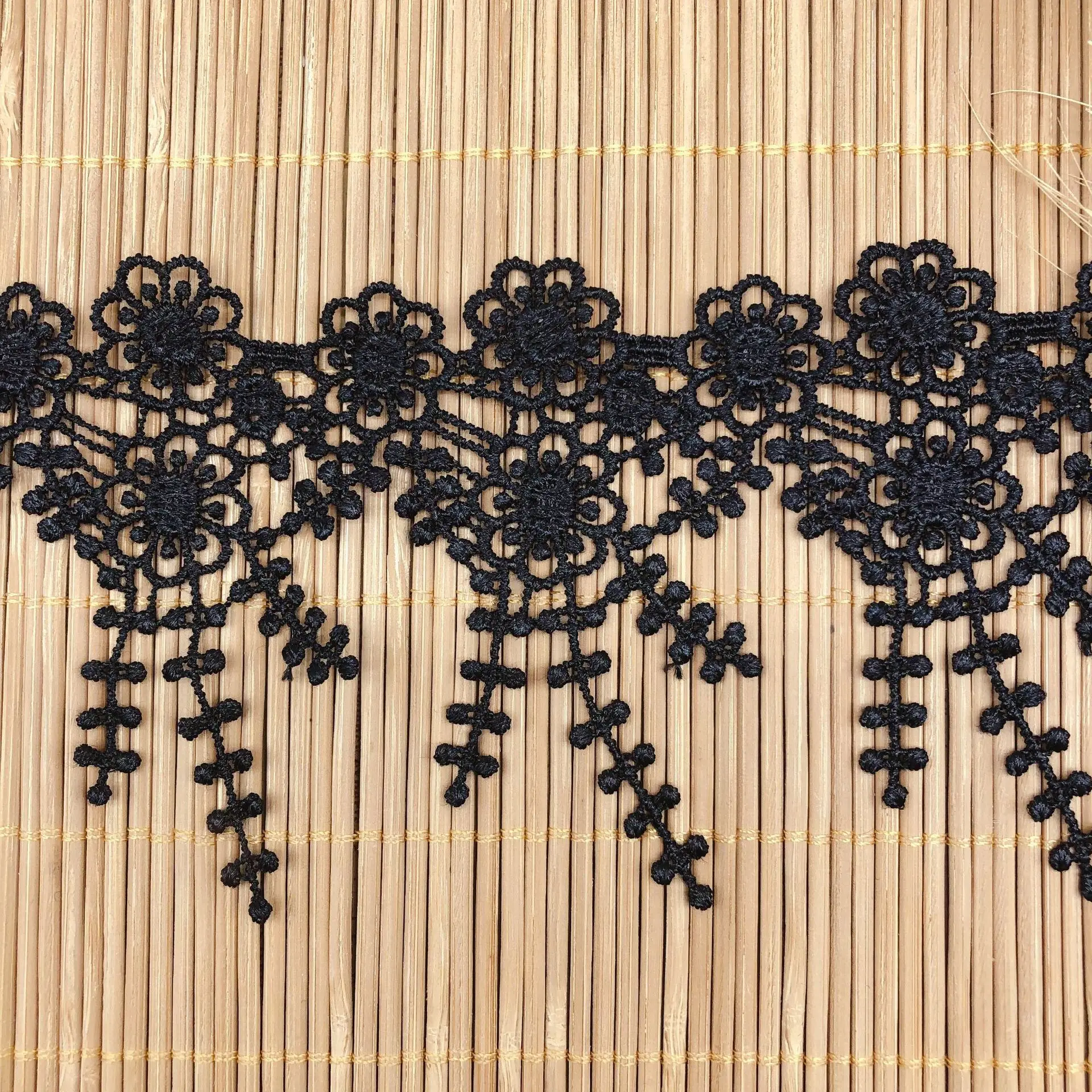 3Yards/Lot Flower Tassel Lace Fabric Trim Ribbon DIY Clothes Wedding Curtain Sewing Accessories | Аксессуары для одежды