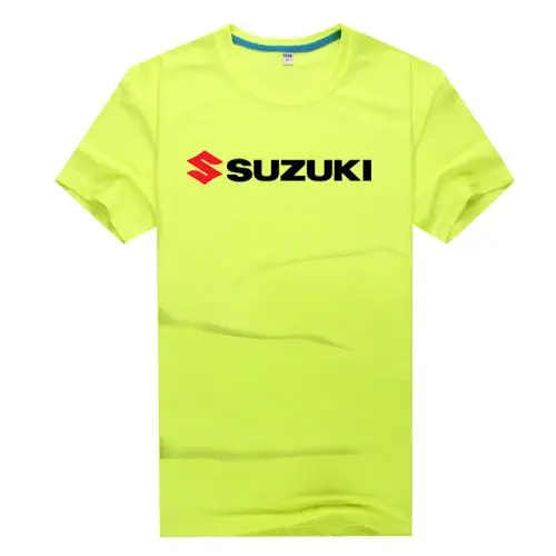 Фирменная новинка футболка моды для Suzuki автоспорт, полотенце с логотипом команды, футболки мужские, быстросохнущие короткий рукав на заказ футболка s Высокое качество U - Цвет: Зеленый