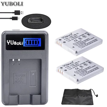 

bateria NB-4L NB 4L NB4L battery pack + LCD USB Charger for Canon IXUS 60 65 80 75 100 I20 110 115 120 130 IS 117 220 225 camera