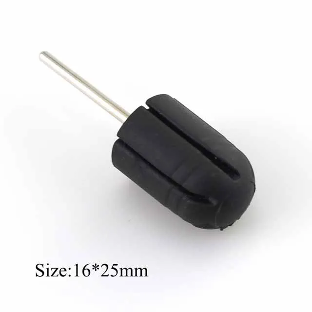16-25mm 1pcs Professional Rubber Sanding Bands 5*11 7*13 10*15 13*19 16*25 Nail Drill Block Caps Cutters Bits for Manicure Pedicure - Цвет: 16-25mm