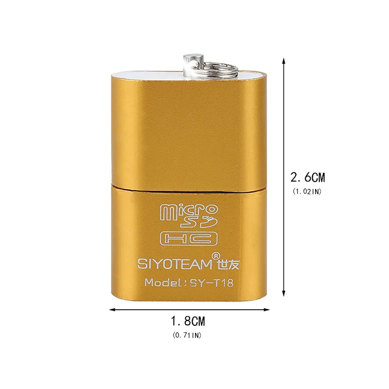Портативный мини USB 2,0 Micro SD TF кард-ридер адаптер флэш-накопитель флэш-память SD