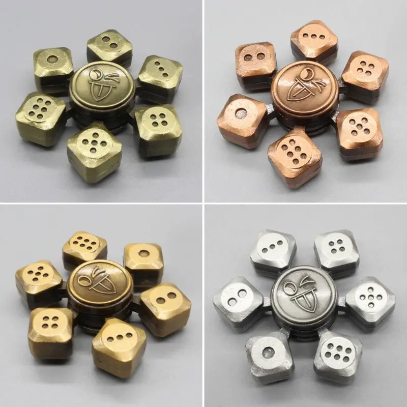 Hand Spinner Game Dice Style Zinc Alloy Bearing High Speed Spinning
