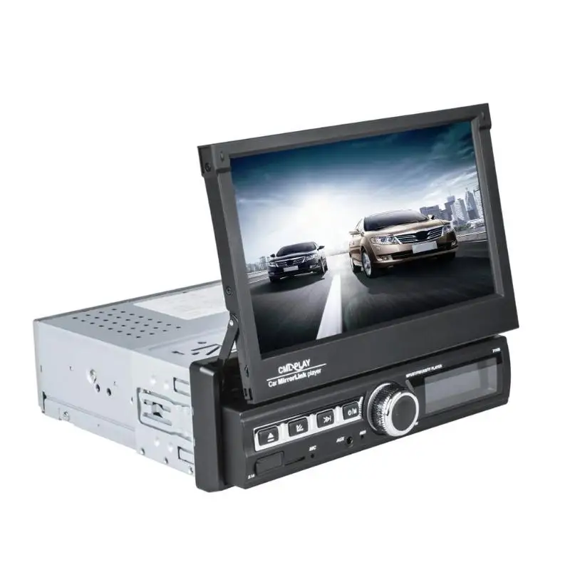 

7110S Single DIN Bluetooth Car Stereo MP5 Player AUX USB TF FM Radio Head Unit 7 Inch High Digital 800x480 Touch Screen