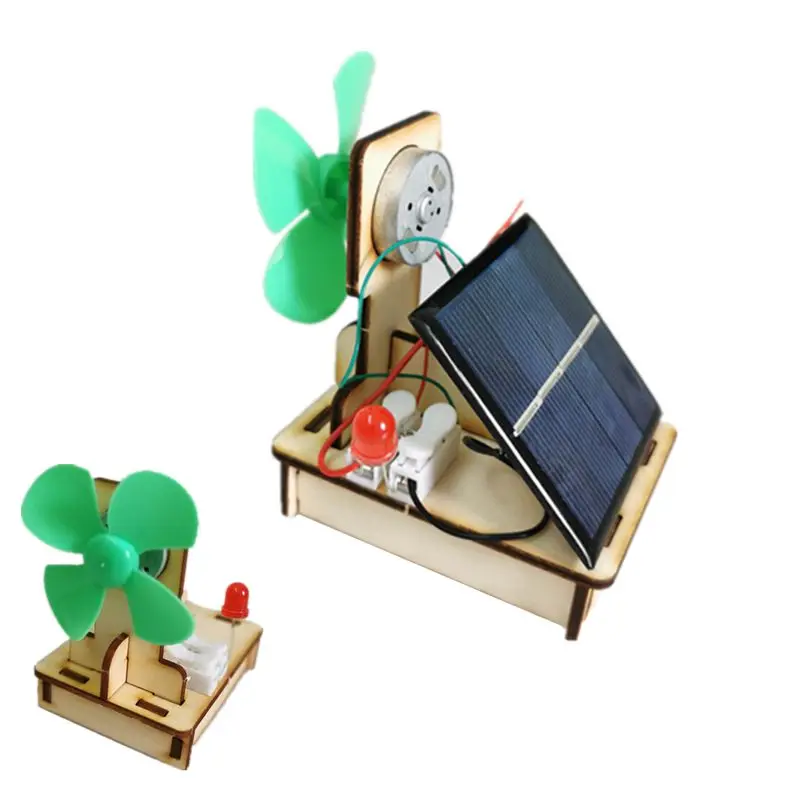 

Small Solar Fan Wind-driven Generator Solar Energy Wind Power Generator Students' creative Invention of Handwork DIY Model
